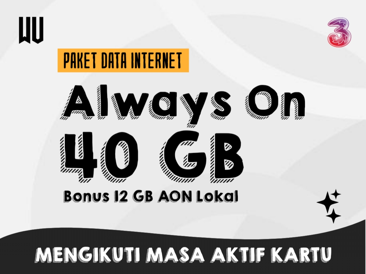 PAKET DATA THREE ALWAYS ON